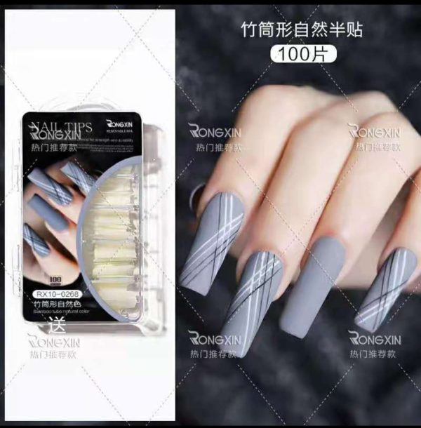 Rongxin Nail Tips 💅 Best Quality Product Price Rs. 895/= 100peices💥 For order whatsapp us 0300-0896719👁️‍🗨️ Cash on delivery available all over Pakistan 💥